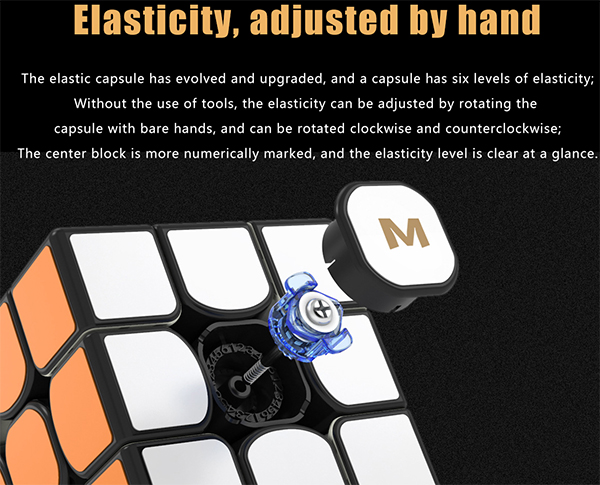 YongJun MGC Elite Magnetic 3x3x3 Speed Cube Black